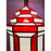 Art Deco-Style White Milk & Red Glass & Bronze Chandelier, Pendant or Lantern