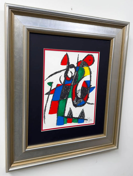 Joan Miro Original Lithograph From Portfolio II Maeght, Paris 1975, Hand Signed