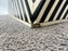 Art Deco Style Black & White Resin Sculptural Side End Table or Stool, a Pair