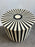 Art Deco Style Black and White Resin Side, End Table or Stool, a Pair