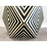 Art Deco Style Sculptural Resin Black & White Pedestal , Side End Table or Stool