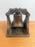 Medieval Antique Cast Bronze Mission Bell Sculpture Bookend, a Pair