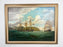Paul R. Hee Maritime Scene Oil Painting on Canvas Signed and Framed 1950's
