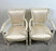 French Academic Revival Louis XVI Style Off-White Painted Chair C 1930's, a Pair