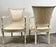 French Academic Revival Louis XVI Style Off-White Painted Chair C 1930's, a Pair