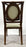 Vintage French Louis XVI Style Oak Side Chairs, Carved Cameo Back, Pair