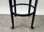 Vintage Industrial Style Round Wood Top Bar Stools w Black Iron Legs, Set of 4