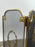 Vintage French Provincial Louis XVI Style Brass Trifold Mesh Screen Fireplace