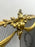 Vintage French Provincial Louis XVI Style Brass Trifold Mesh Screen Fireplace