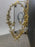 Vintage French Provincial Louis XVI Style Brass Trifold Mesh Screen Fireplace