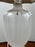 Vintage Neoclassical Style Frosted Glass Urn Table Lamps, Silver Base, a Pair
