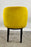 Mid Century Modern Style Yellow Velvet & Ebony Dining or Side Chair, Set of 4