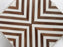 Art Deco Style Brown & White Sculptural Resin & Walnut Side or End Table, a Pair
