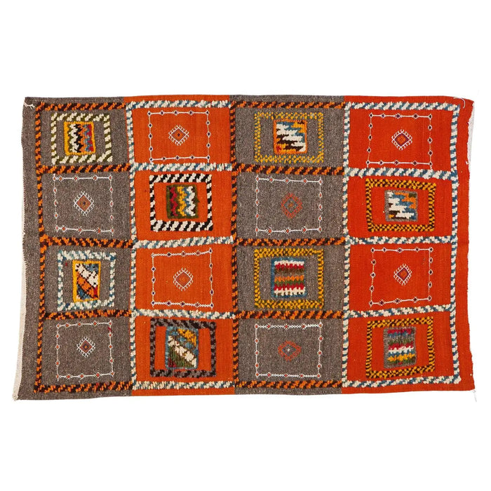 Berber Medium Rug - Tribal Handwoven Wool 100% Organic Dye
