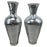 Monumental Art Deco Style Micro Mosaic Mirrored Over Clay Urns, a Pair