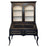 Louis XV Style Minton Spidell Drop-Front Hand Painted Black Secretary Cabinet