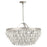 Hollywood Regency Style Circular Cascade Design Crystal Chandelier