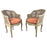 French Louis XV Style Cane Bergere Petite Salon Chair, a Pair Circa 1910's