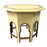 Moroccan Style Off -White Bone Inlay Octagonal Side Table with Moorish Arches