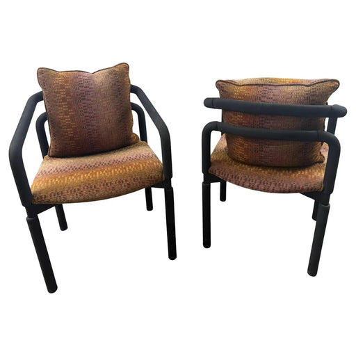 Brian Kane Rubber Chair for Metropolitan Furniture / Steelcase 1980's , A Pair