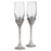 Olivia Riegel Windsor Swarovski crystals Flute, Set of 2