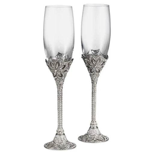 Olivia Riegel Windsor Swarovski crystals Flute, Set of 2