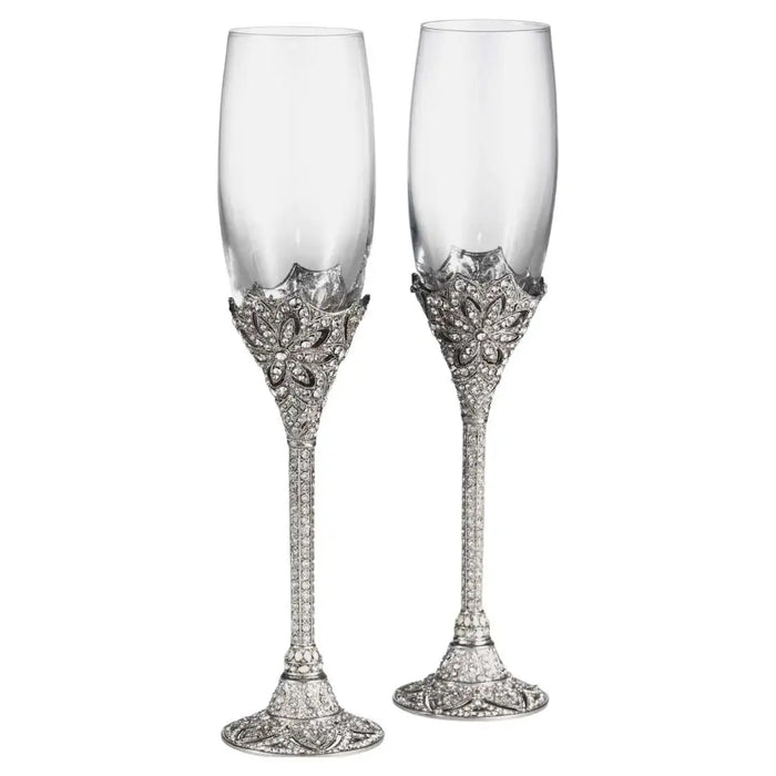 Olivia Riegel Windsor Swarovski crystals Flute, Set of 2