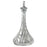Classic European Cut Crystal Decanter with Faceted Stopper, 14″ H