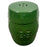 Vintage Chinoiserie Emerald Green Glazed Ceramic Drum Garden Stool or Pedestal
