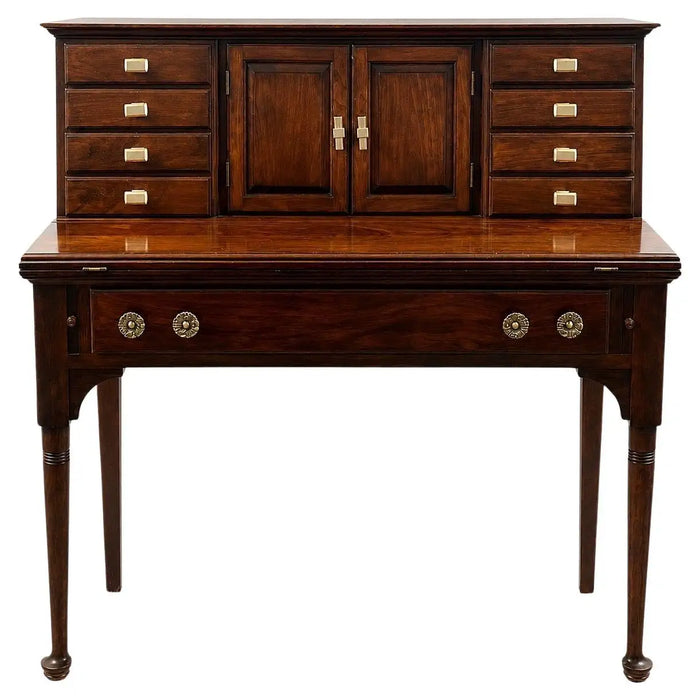 Queen Anne Style Pennsylvania House Secretary Writing Desk in Cherry Wood