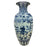 Chinese Early Ming Dynasty Style Warrior Motif Blue & White Porcelaine Vase