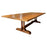 Monumental 10-Foot Arts & Crafts Sculptural Solid Walnut Trestle Dining Table