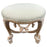 French Napoleon III Style Faux Rope Stool or Ottoman by Cugini Lanzani