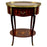 French Baroque Revival Style Oval Marquetry Side or End Table with Ormolu Accent
