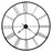 Vintage Industrial Howard Miller "Postema" 49" Oversized Wrought-Iron Wall Clock