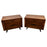 Rustic Contemporary Brazilian Pine Nightstand w/ Hidden Organizer Tray, a Pair
