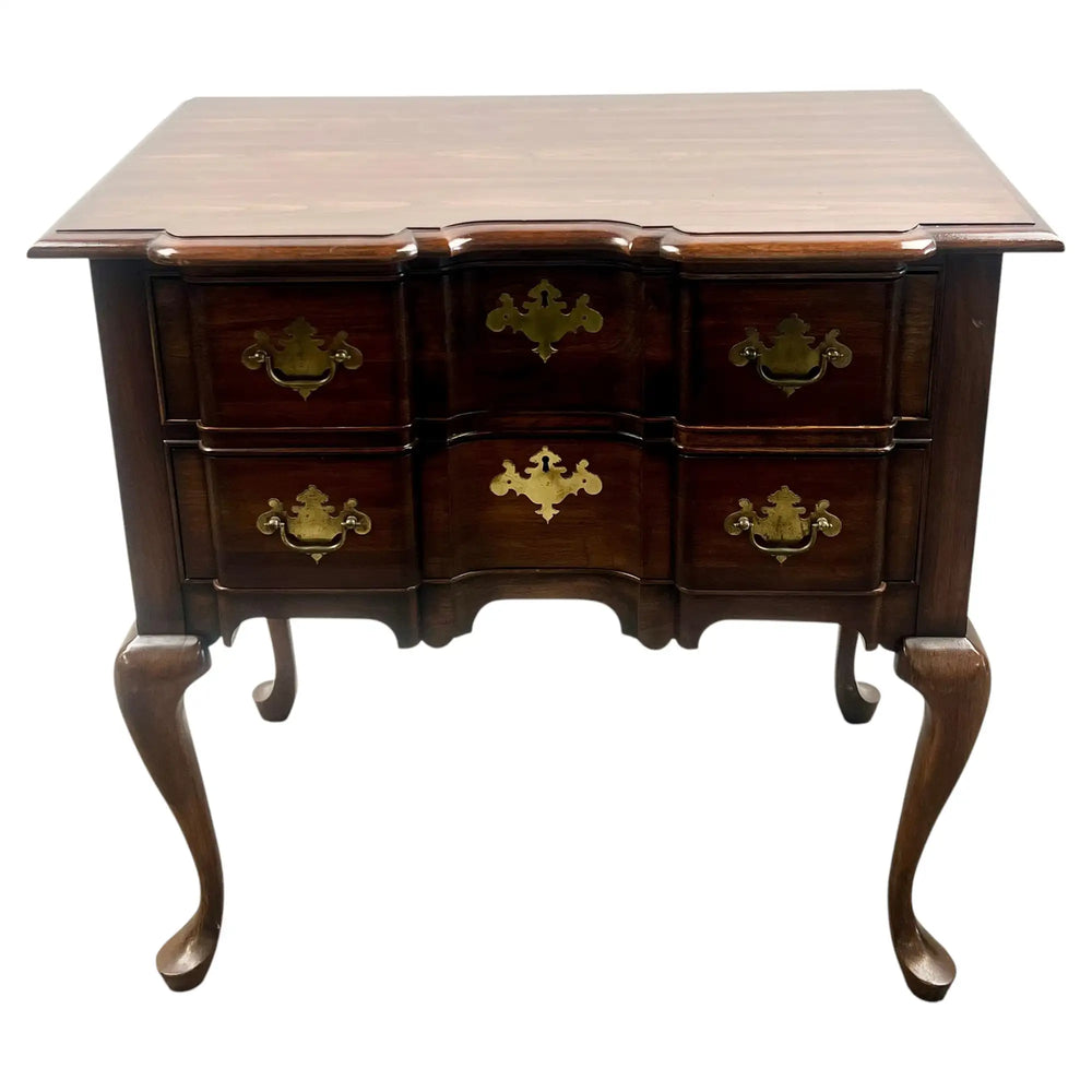 Vintage Pennsylvania House Queen Anne Style 2-Drawer Table or Low-Boy Chest