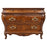 Karges Louis XVI Style Bombe Burl Walnut Three-Drawer Commode or Chest, 1980's