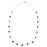 7.80 Carat Oval Blue Sapphire Station Chain Necklace in 18k Solid Yellow Gold