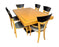 Pietro Costantini Post-Modern Style Lacquer Dining Table and Chairs, Set of 7