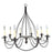 French Wrought Iron Brutalist Chandelier - 8 Arms