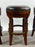 Vintage Traditional Style Frontgate Studded Leather Swivel Stool, a Set of 3