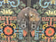 Vintage Asian Black Lacquered Cabinet or Chest with Hand-Painted Floral Motif