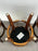Vintage Traditional Style Frontgate Studded Leather Swivel Stool, a Set of 3