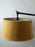 Industrial Style Adjustable Cantilever Arm Floor Lamp with Burlap Drum Shade