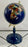20th Century Lapis Blue Gemstone World Globe with Gilt Meridian Stand