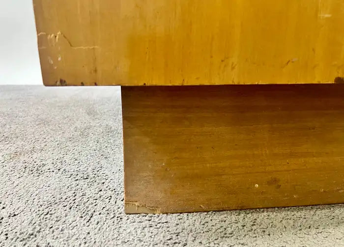 Mid-Century Modern R-Way Birdseye Maple Highboy Chest of 5 Drawers