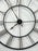 Vintage Industrial Howard Miller "Postema" 49" Oversized Wrought-Iron Wall Clock