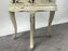 French Louis XV Provincial Style Distressed Off-white Serving Table w Tray