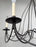 French Wrought Iron Brutalist Chandelier - 8 Arms